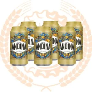 Cerveza Andina Dorada Lata 310ml sixpack