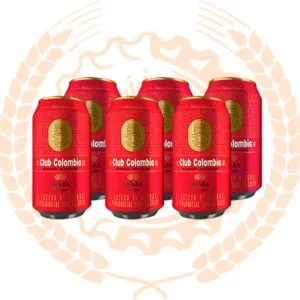 Cerveza Club Colombia Roja Lata 330ml Sixpack